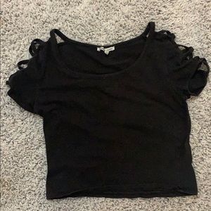 Black crop top